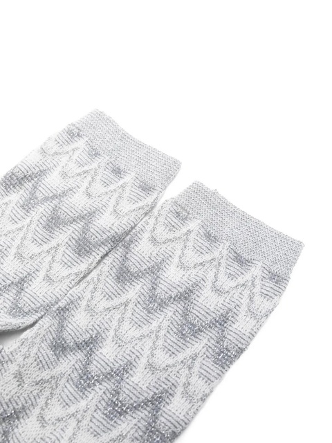 Missoni zig zag-pattern socks - Grey - zdjęcie produktu nr 2