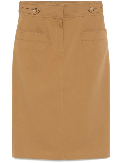 Chloé twill midi skirt - Brown - zdjęcie produktu nr 1