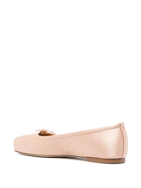 Aeyde square-toe satin ballerina shoes - Pink - zdjęcie produktu nr 2