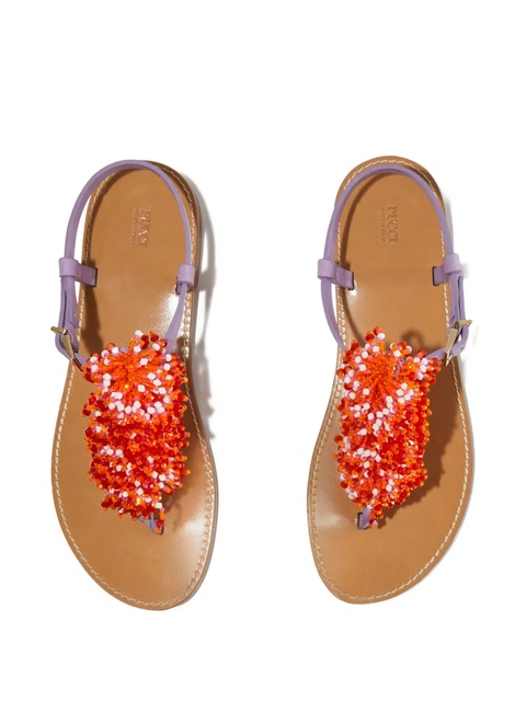 PUCCI beaded leather sandals - Brown - zdjęcie produktu nr 1