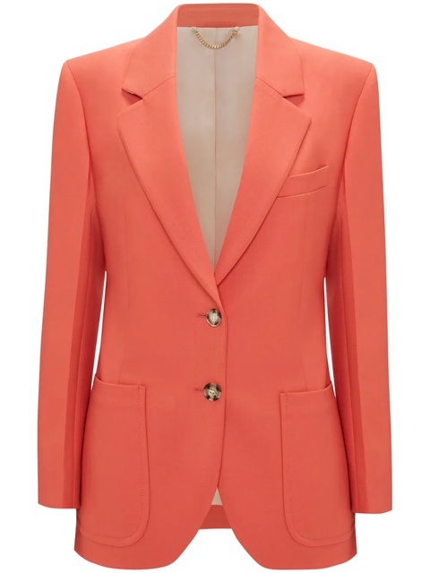 Victoria Beckham patch-pocket single-breasted blazer - Orange - zdjęcie produktu nr 1