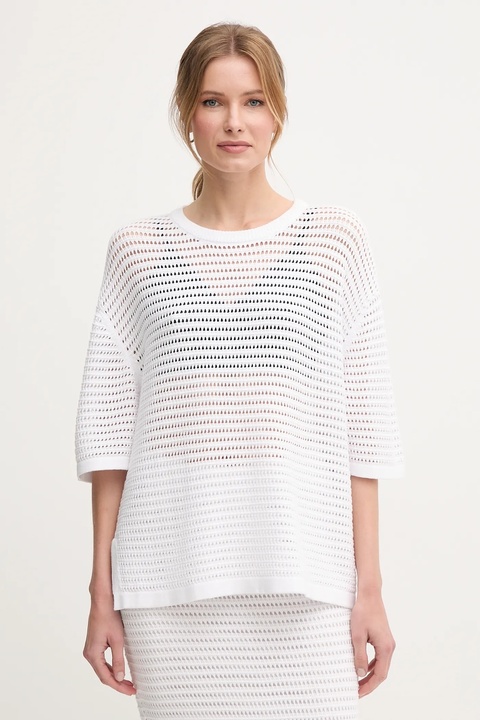 Marc Aurel t-shirt damski kolor biały 8957-8000-82062 - zdjęcie produktu nr 1