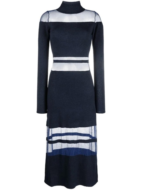 Cult Gaia panelled high neck maxi dress - Blue - zdjęcie produktu nr 1