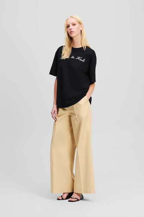 Karl Lagerfeld t-shirt bawełniany damski kolor czarny A2W17088 - zdjęcie produktu nr 2