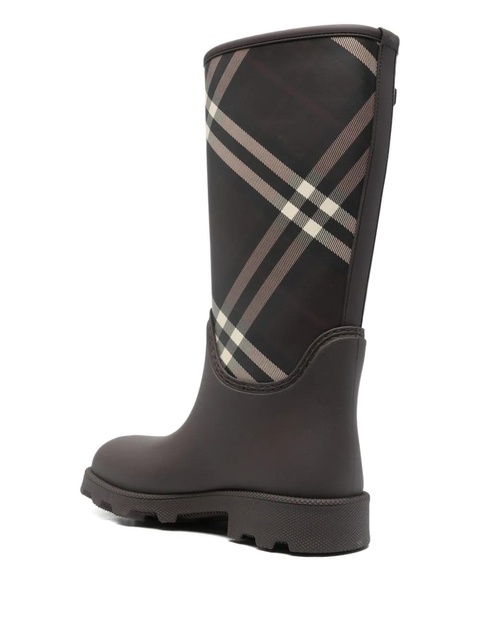 Burberry check rain boots - Brown - zdjęcie produktu nr 1