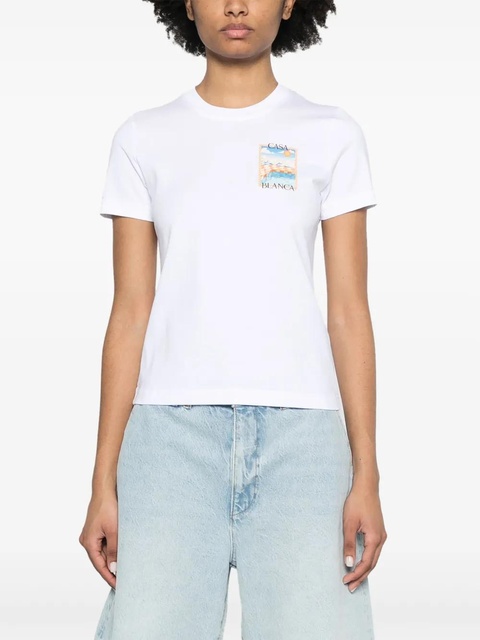 Casablanca Surreal Pool-print T-shirt - White - zdjęcie produktu nr 2