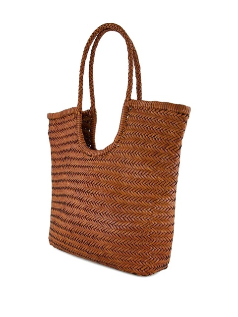 DRAGON DIFFUSION NS Diagonal Triple Jump leather shoulder bag - Brown - zdjęcie produktu nr 2