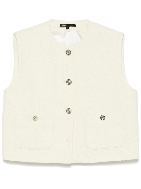 Maje tweed vest - Yellow - zdjęcie produktu nr 2