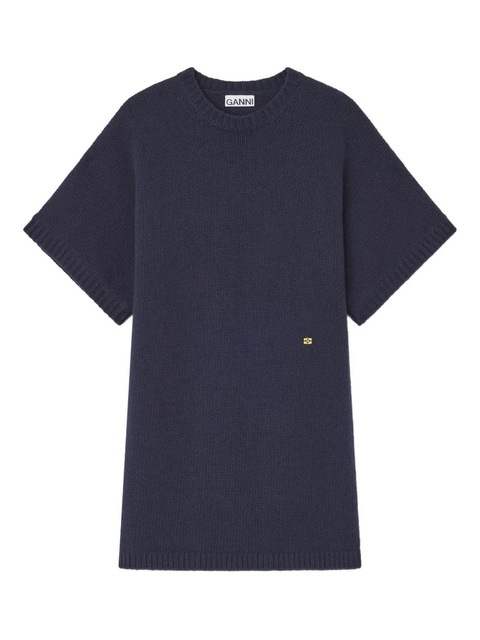 GANNI short-sleeve mini dress - Blue - zdjęcie produktu nr 1