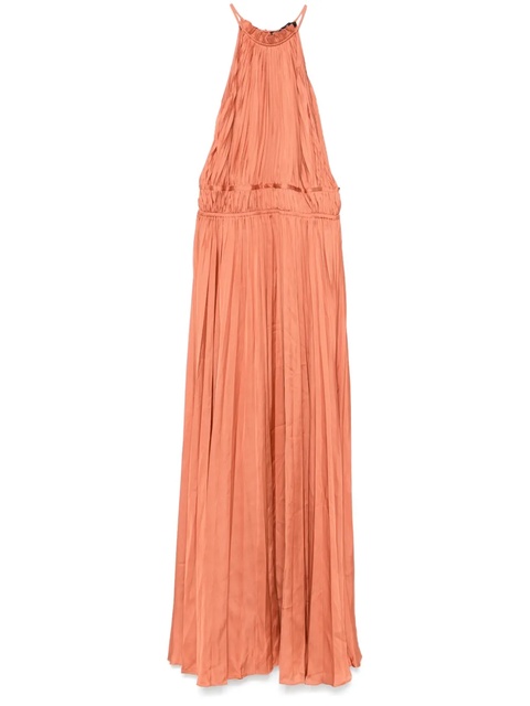 Maje plissé-effect maxi dress - Orange - zdjęcie produktu nr 1