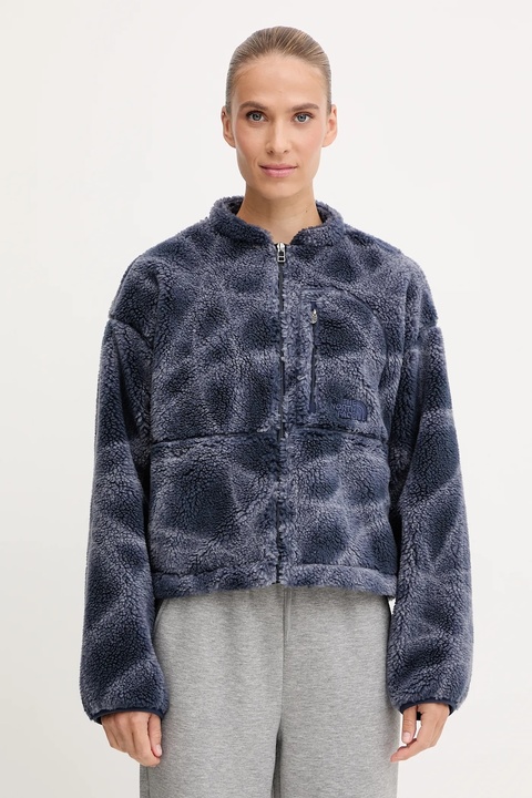 The North Face bluza polarowa Extreme Pile damska kolor granatowy wzorzysta NF0A8D5XD3O1 - zdjęcie produktu nr 1