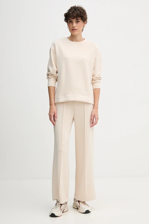 United Colors of Benetton bluza damska kolor beżowy gładka 3Y2F3M07M - zdjęcie produktu nr 1