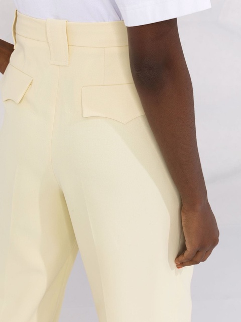 GANNI high-rise tailored trousers - Yellow - zdjęcie produktu nr 2