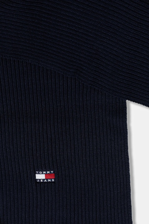 Tommy Jeans szalik bawełniany damski kolor granatowy gładki AW0AW18045 - zdjęcie produktu nr 2