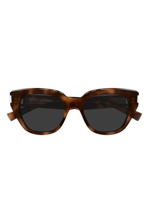 Saint Laurent Eyewear geometric sunglasses - Brown - zdjęcie produktu nr 1