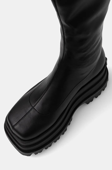 Naked Wolfe kozaki Sin damskie kolor czarny na platformie - zdjęcie produktu nr 2