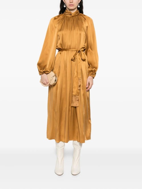 ZIMMERMANN Hypnotic Twist Sheath midi dress - Brown - zdjęcie produktu nr 2