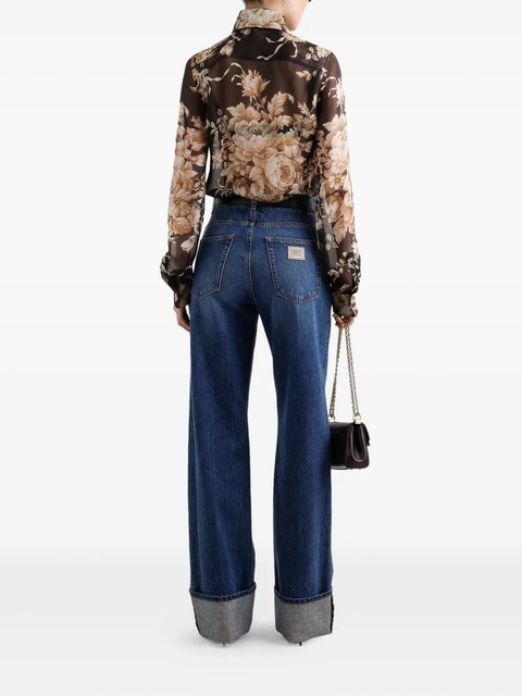 Dolce & Gabbana turn-up cuffs jeans - Blue - zdjęcie produktu nr 2
