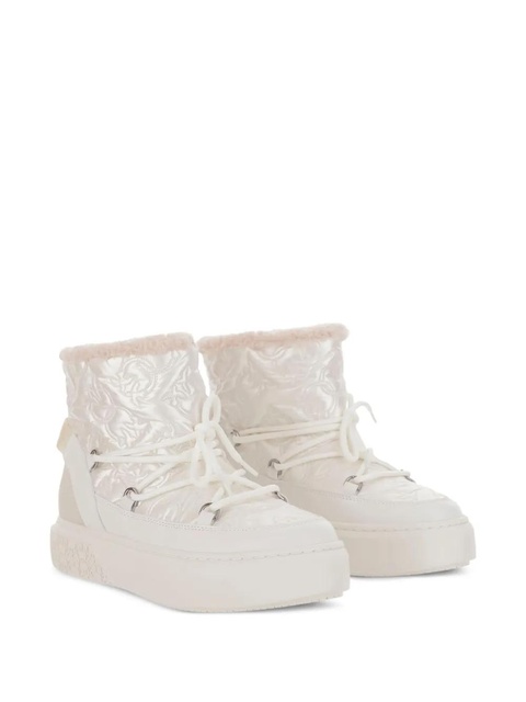 PINKO quilted platform boots - White - zdjęcie produktu nr 1