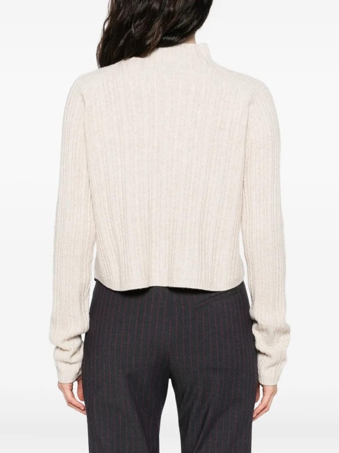 Maje ribbed high-neck sweater - Neutrals - zdjęcie produktu nr 2