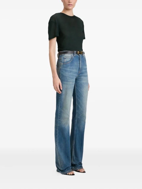 Victoria Beckham asymmetric T-shirt - Green - zdjęcie produktu nr 2