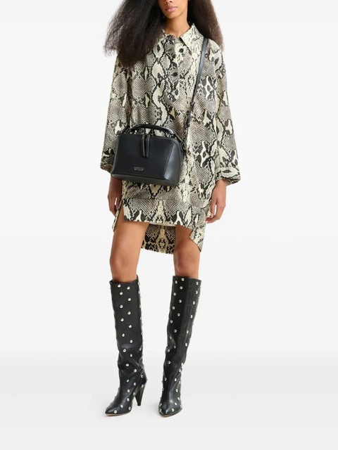 Essentiel Antwerp snake-print shirt mini day dress - Neutrals - zdjęcie produktu nr 2