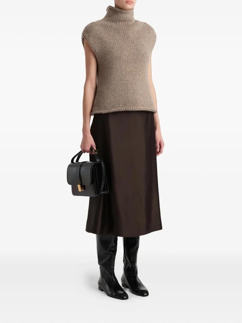 KHAITE Nania A-line skirt - Black - zdjęcie produktu nr 2