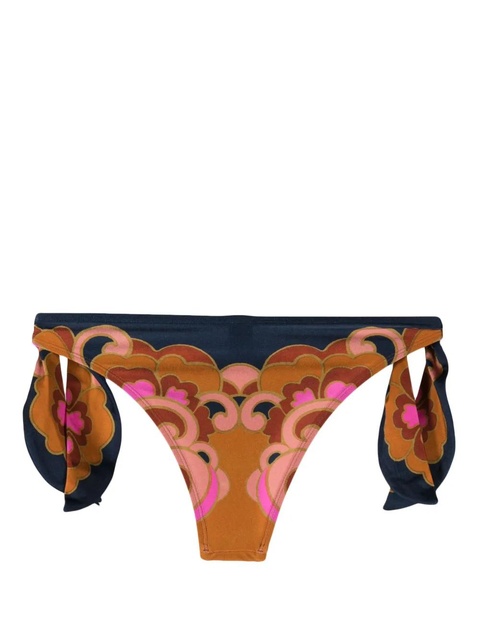 ZIMMERMANN Acadian Scarf floral-print bikini bottoms - Blue - zdjęcie produktu nr 2