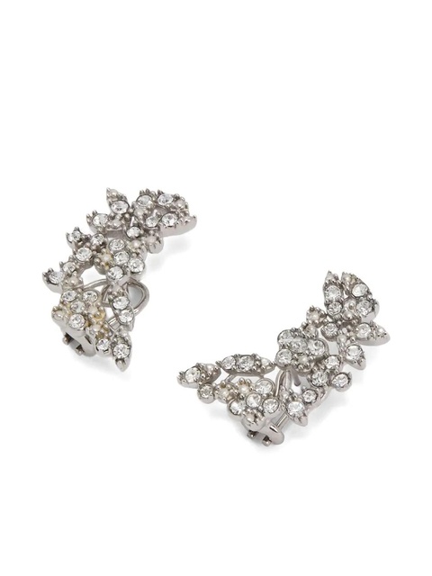 Jil Sander zirconia-embellished earrings - Silver - zdjęcie produktu nr 2