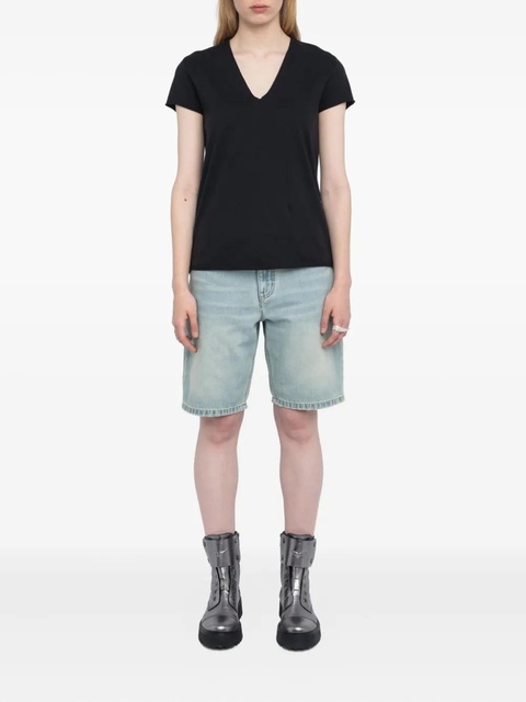 Zadig&Voltaire v-neck logo t-shirt - Black - zdjęcie produktu nr 1