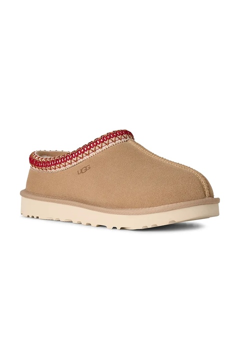UGG kapcie zamszowe Tasman II kolor beżowy 1174470.SDDR - zdjęcie produktu nr 1