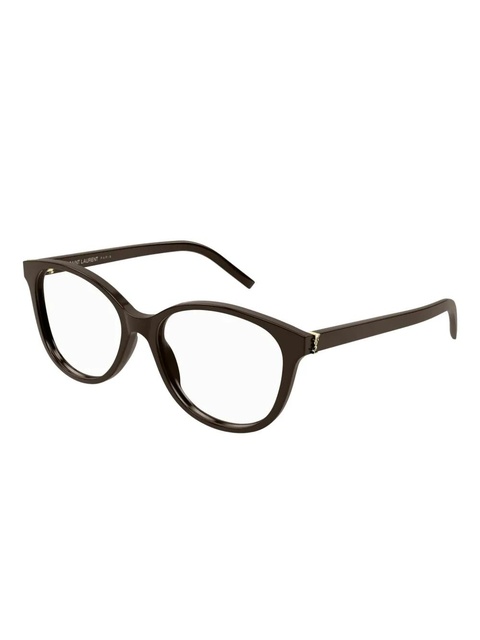 Saint Laurent Eyewear round-frame glasses - Brown - zdjęcie produktu nr 2