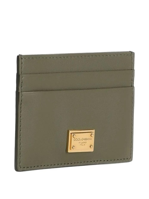 Dolce & Gabbana logo-plaque cardholder - Green - zdjęcie produktu nr 2