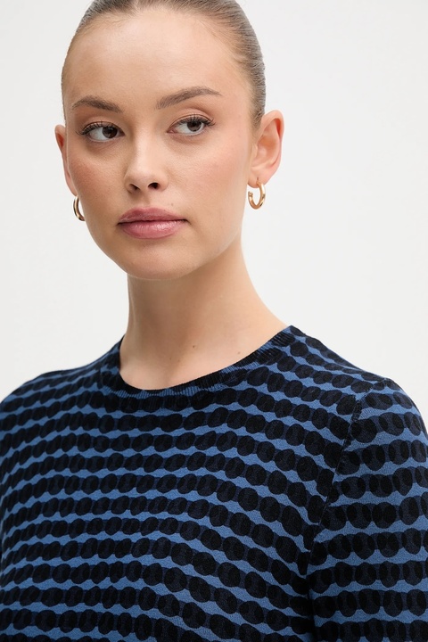 United Colors of Benetton sweter damski kolor granatowy lekki 12F3D10EE - zdjęcie produktu nr 2