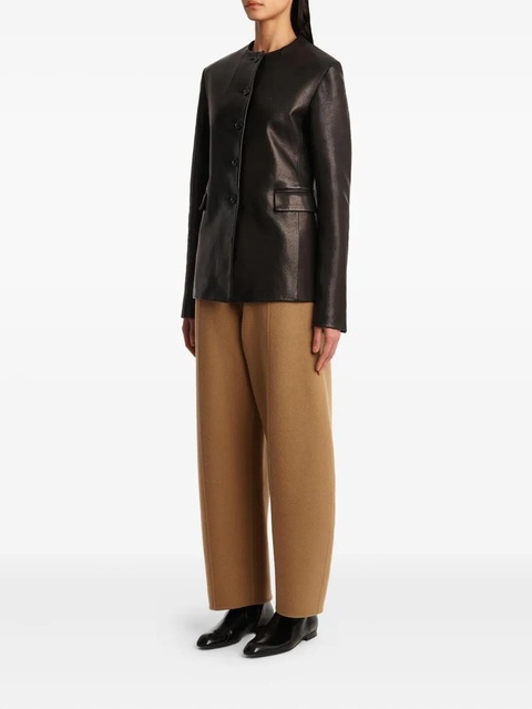 KHAITE elasticated clover trousers - Brown - zdjęcie produktu nr 1