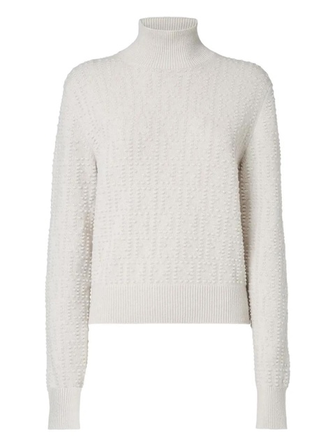 FENDI textured turtleneck sweater - Neutrals - zdjęcie produktu nr 1