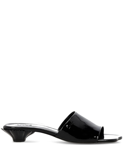 Chloé 25mm leather sandals - Black - zdjęcie produktu nr 1