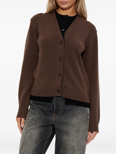 JW Anderson button-front wool cardigan - Brown - zdjęcie produktu nr 2