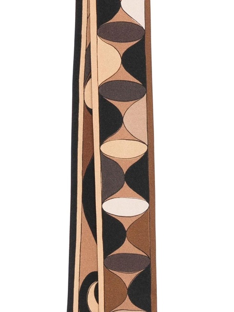 PUCCI Manuba and Moirè-print silk scarf - Neutrals - zdjęcie produktu nr 2