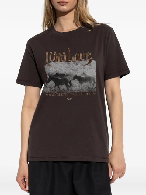 Zadig&Voltaire graphic-print T-shirt - Brown - zdjęcie produktu nr 1