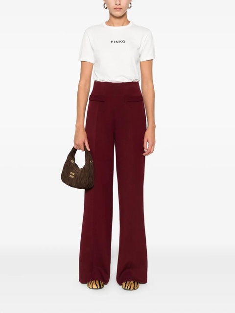 SANDRO wide-leg side-zip trousers - Red - zdjęcie produktu nr 1