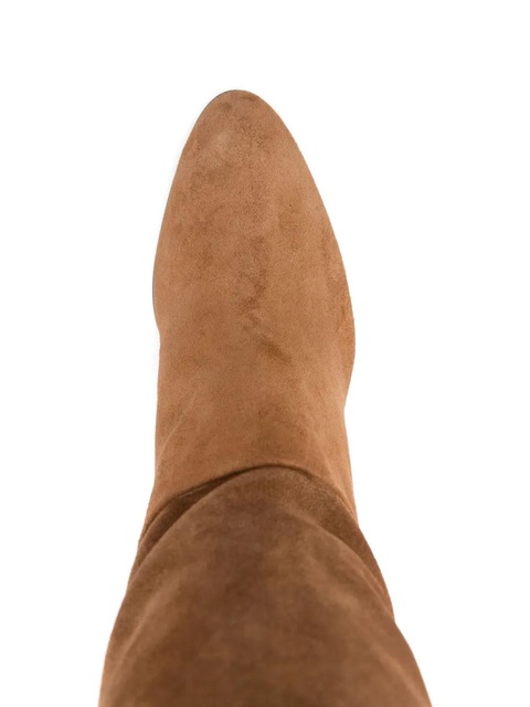 Chloé 90mm suede boots - Brown - zdjęcie produktu nr 2