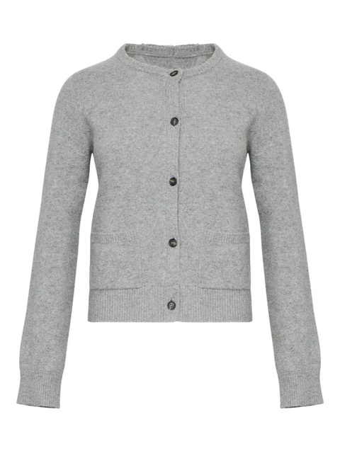 MM6 Maison Margiela patch-pocket button cardigan - Grey - zdjęcie produktu nr 2