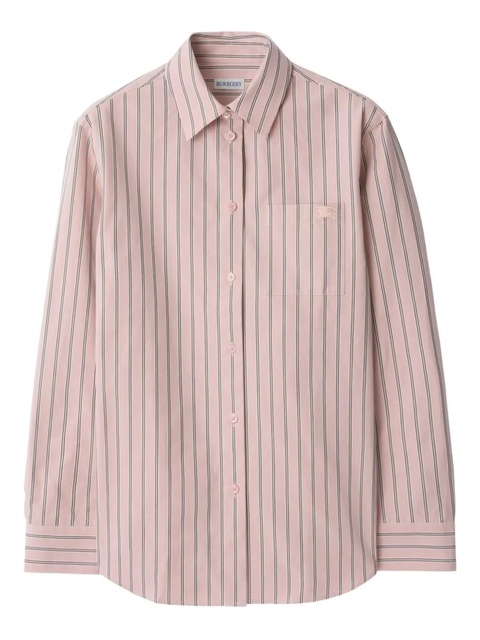 Burberry striped cotton shirt - Pink - zdjęcie produktu nr 2