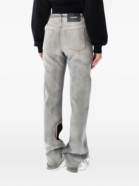 Off-White Meteor cut-out jeans - Grey - zdjęcie produktu nr 1
