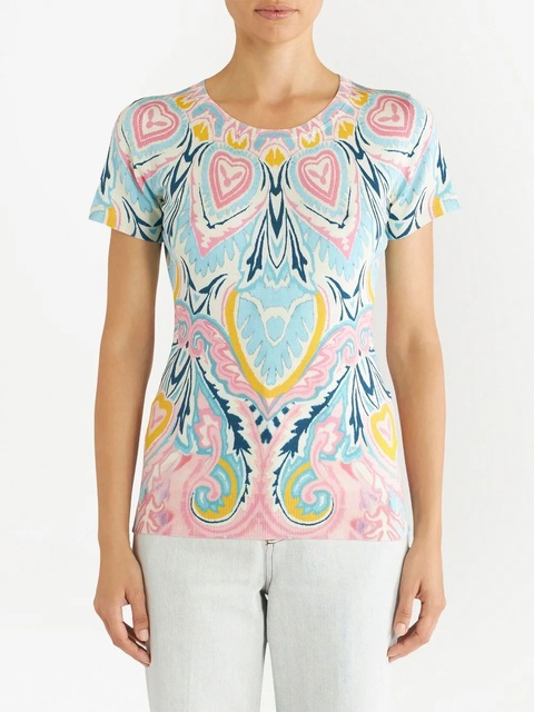 ETRO floral-print silk jumper - Blue - zdjęcie produktu nr 1