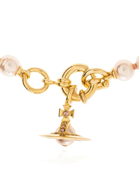 Vivienne Westwood pearl-orb bracelet - White - zdjęcie produktu nr 1