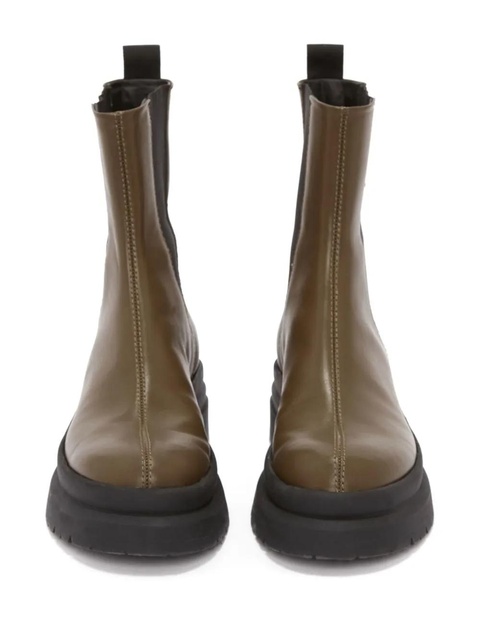 JW Anderson calf leather Chelsea boots - Green - zdjęcie produktu nr 2