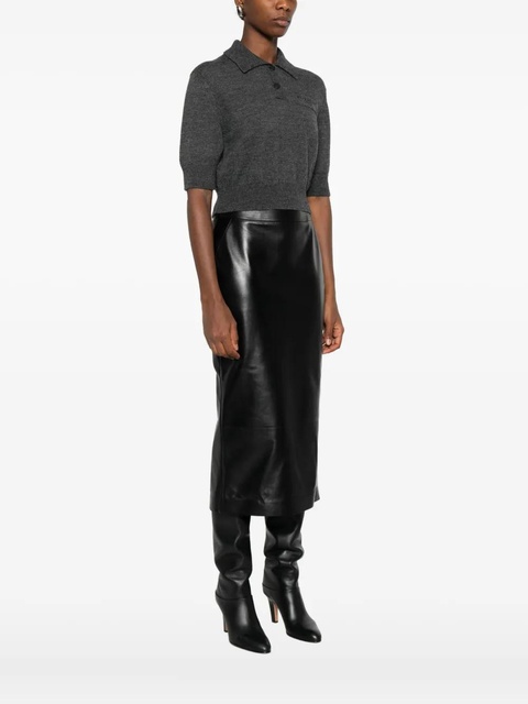 Givenchy short-sleeve logo polo-neck knitwear - Grey - zdjęcie produktu nr 1