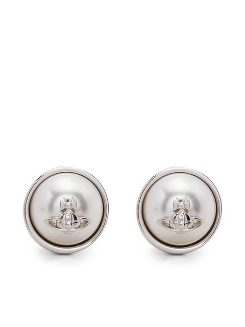 Vivienne Westwood Orb stud earrings - Silver - zdjęcie produktu nr 2